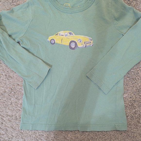 Mini Boden Other - Mini Boden Green Kids Shirt with Car Print